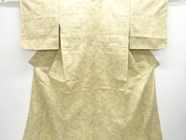 JAPANESE KIMONO / ANTIQUE HITOE KIMONO / SILK / HAND WOVEN / MAWATA OJIYA TSUMUGI / MAPLE
